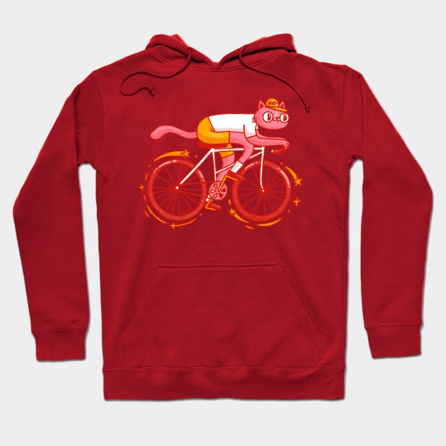 Cycling Cat Hoodie by Tania Tania